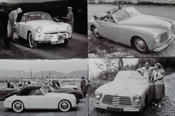 Simca Sport 9 und Simca Oceane 1956 vierzehn Werksfotos (7522)